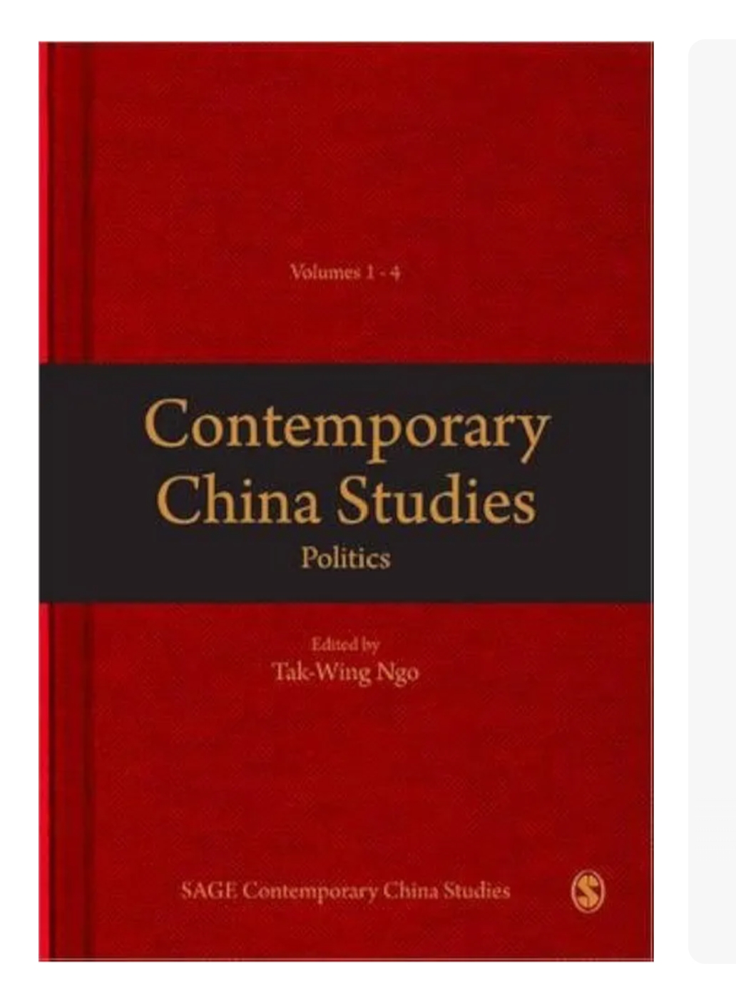 CONTEMPORARY CHINA STUDIES 1: POLITICS, FOUR-VOLUME SET — ISBN 9781412948845 | Buy at GAINA THE PRELUDE