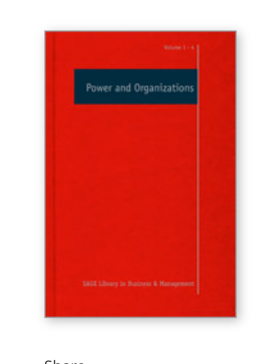 POWER AND ORGANIZATIONS 4 VOL. SET — ISBN 9780857025562 | Buy at GAINA THE PRELUDE