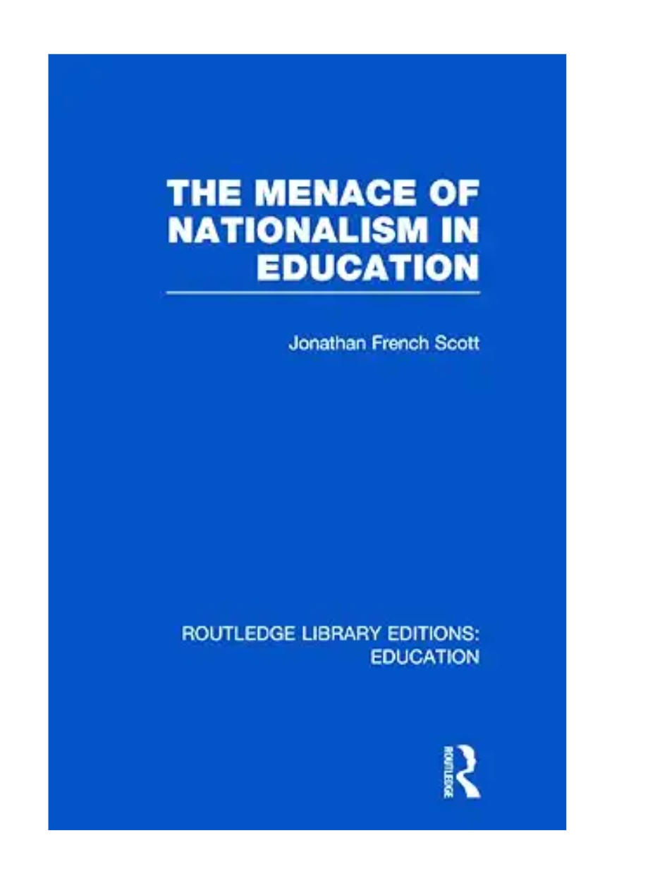 THE MENANCE OF NATIONALISM IN EDUCATION — ISBN 9780415677080 | Buy at GAINA THE PRELUDE